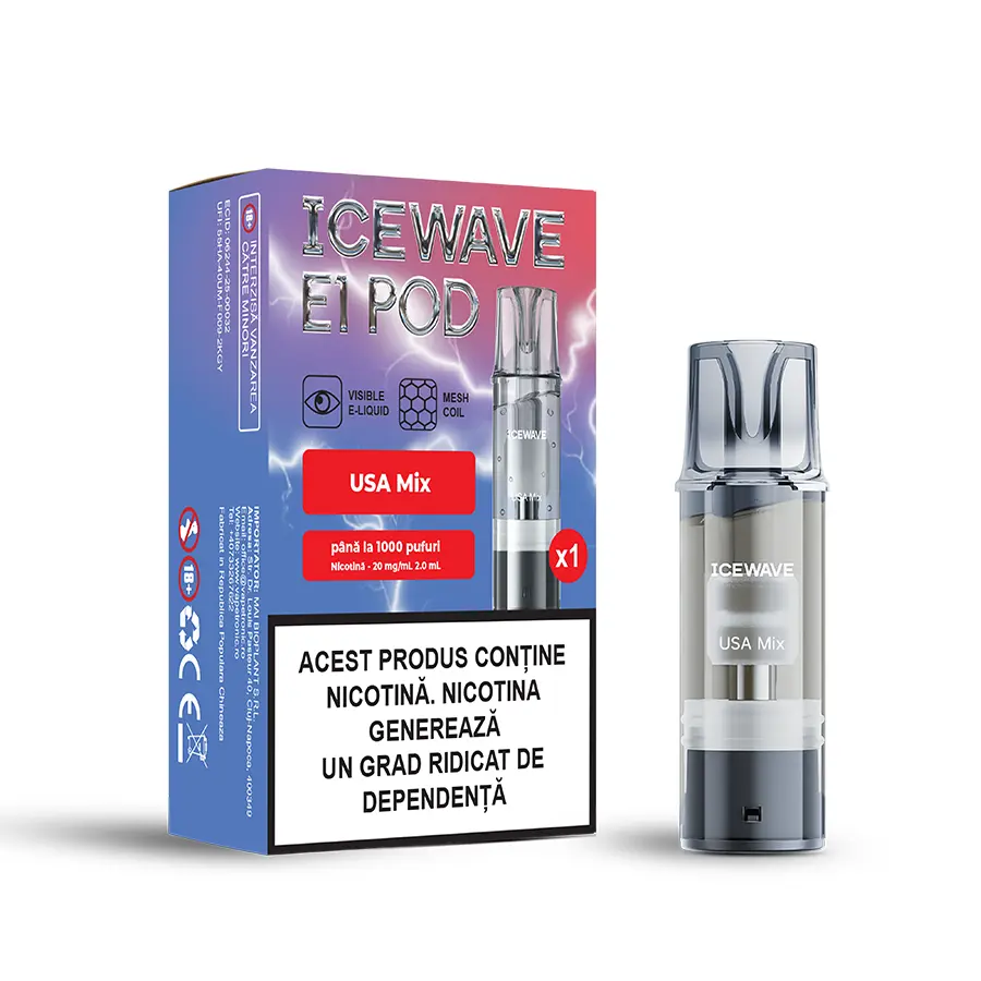 Cartus ICEWAVE POD V2 - USA Mix (1 buc) 20 mg